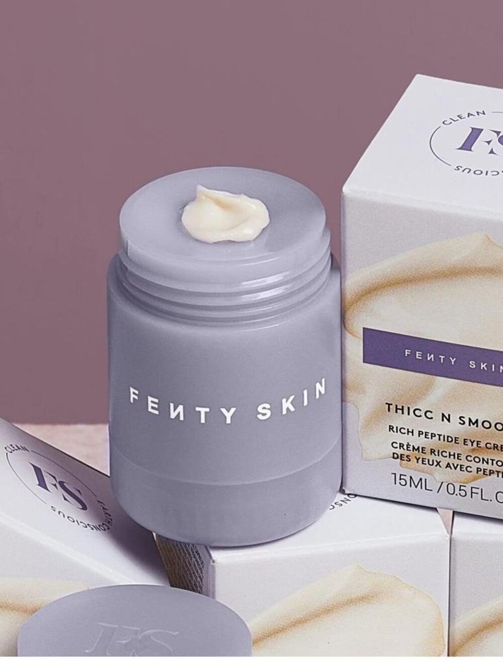 Fenty Skin Thicc N Smooth Rich Peptide Eye Cream 0.5 oz NEW